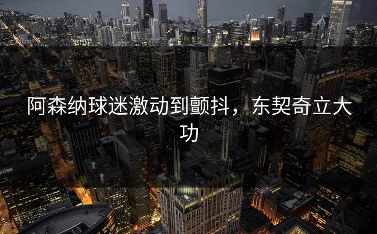 阿森纳球迷激动到颤抖，东契奇立大功